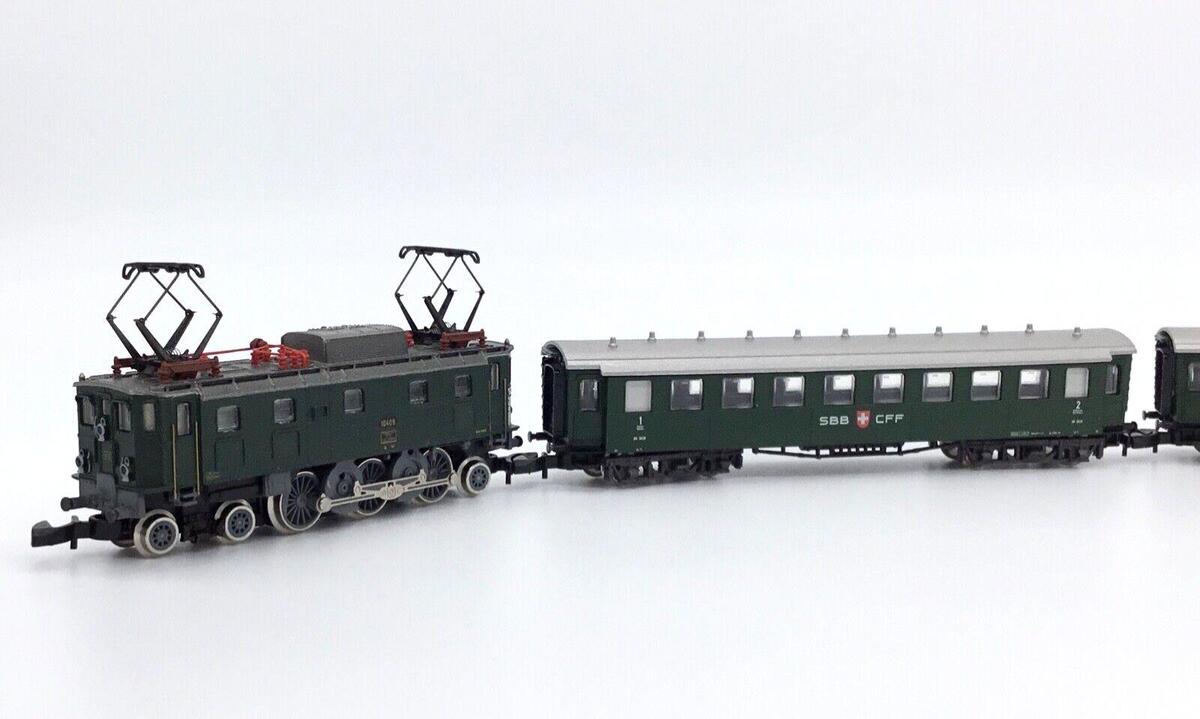 Marklin 81418 Z Scale Swiss Federal Railways Electric Passenger Train Set LN/Box