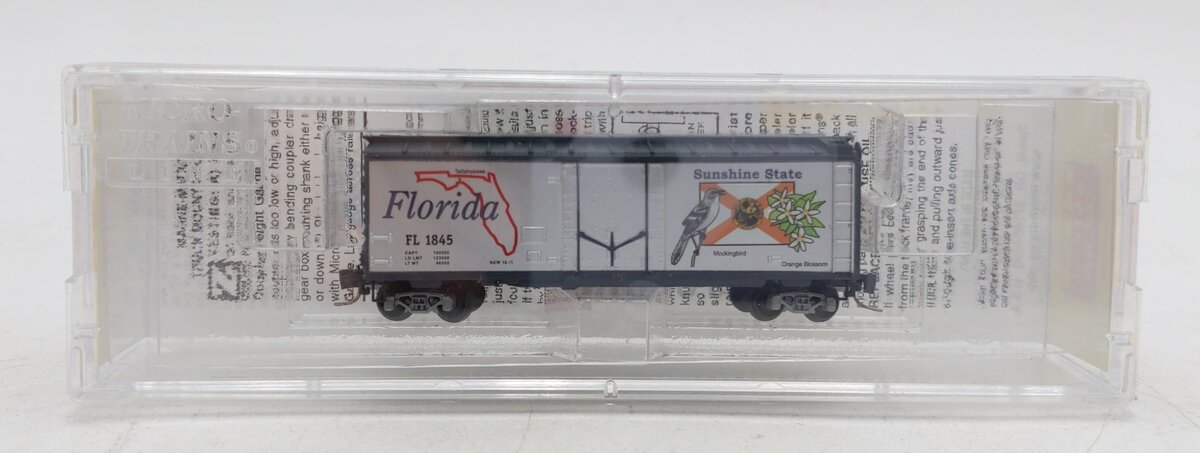 Micro-Trains 50200541 Z Scale Florida 40' Standard Plug-Door Box Car #1845 EX/Box
