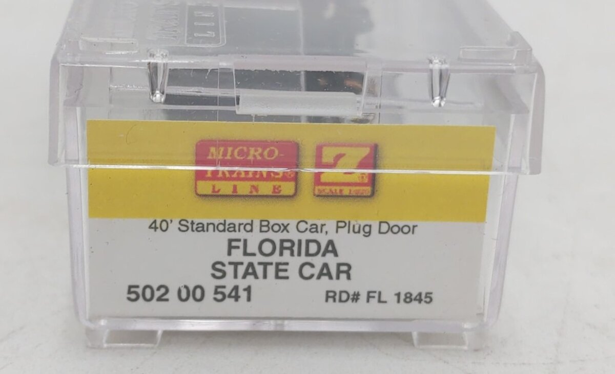Micro-Trains 50200541 Z Scale Florida 40' Standard Plug-Door Box Car #1845 EX/Box