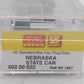 MicroTrains 50200522 Z Scale Nebraska State Car 40' Plug Door Boxcar #1867 LN/Box
