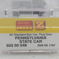 Micro-Trains 50200548 Z Scale Pennsylvania 40' Standard Plug Door Box Car #1787 LN/Box