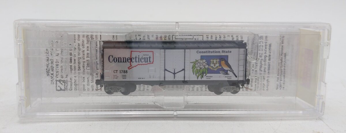 MicroTrains 50200538 Z Connecticut State Car 40' Plug Door Boxcar #1788 LN/Box