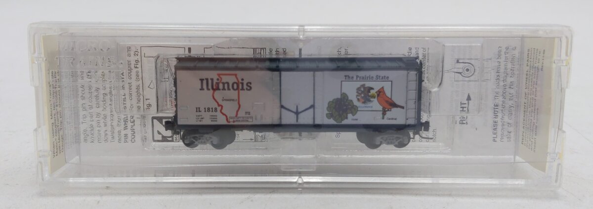 MicroTrains 50200501 Z Scale Illinois 40' Standard Plug Door Boxcar #1818 EX/Box