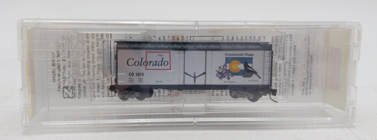 Micro-Trains 50200533 Z Scale Colorado States 40' Plug-Door Box Car #1876