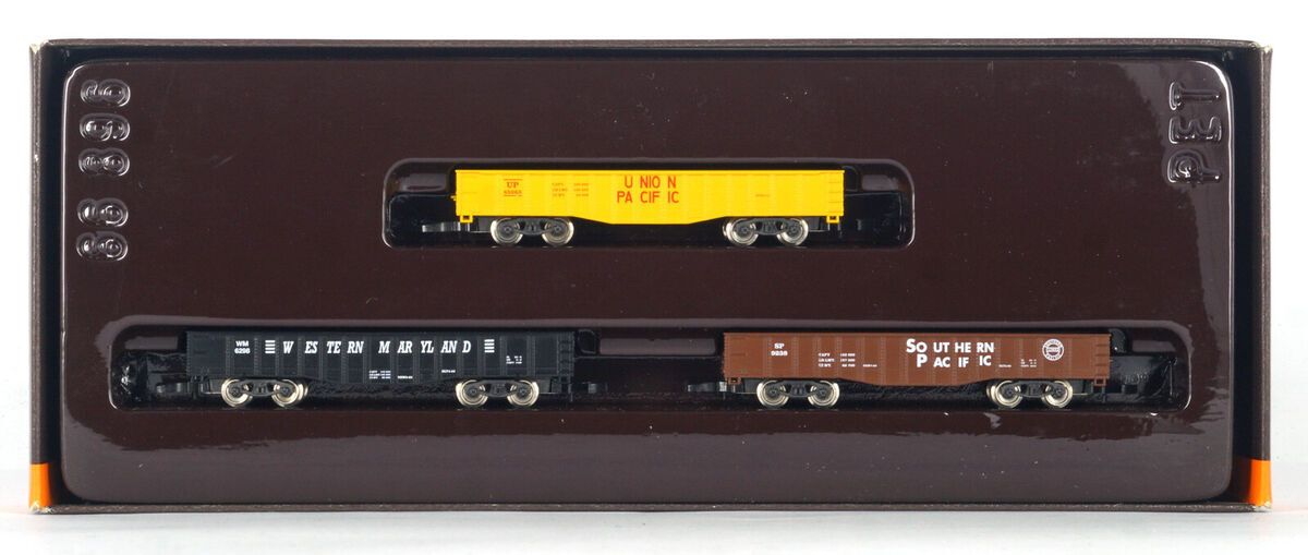 Marklin 8206 Z US Freight Gondola Car Set (Set of 3) NIB