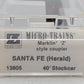 Micro-Trains 13805 Z Scale Santa Fe 40' Stockcar #50682 LN/Box