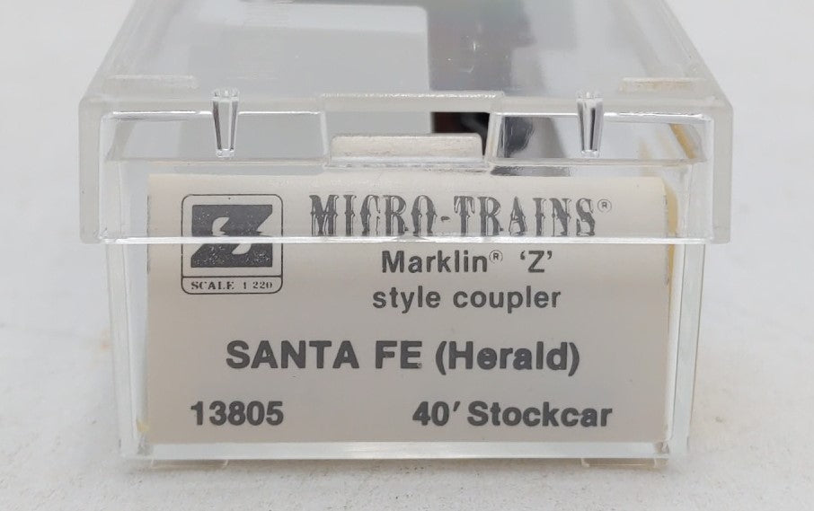 Micro-Trains 13805 Z Scale Santa Fe 40' Stockcar #50682 LN/Box