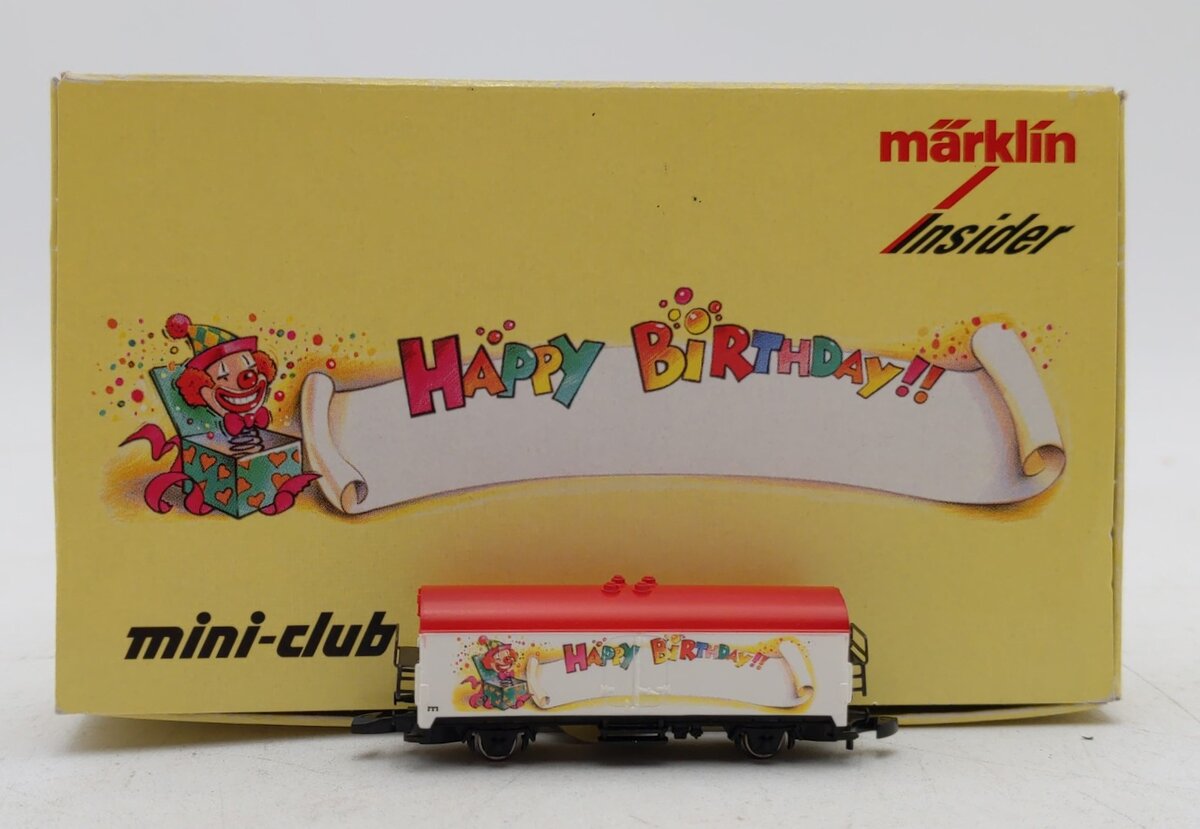 Marklin 86002 Z Scale Mini-Club Insider Club Birthday Car