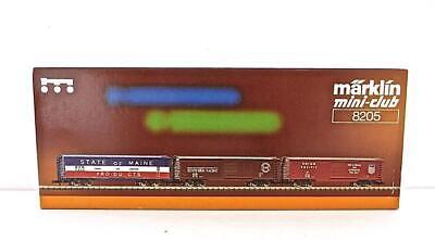 Marklin 8205 Z American Box Cars (Set of 3) LN/Box