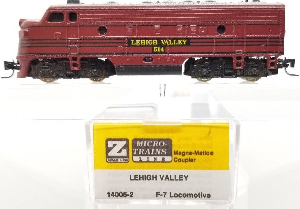 Micro-Trains 14005 Z Scale Lehigh Valley F-7 Diesel Locomotive #514 LN/Box