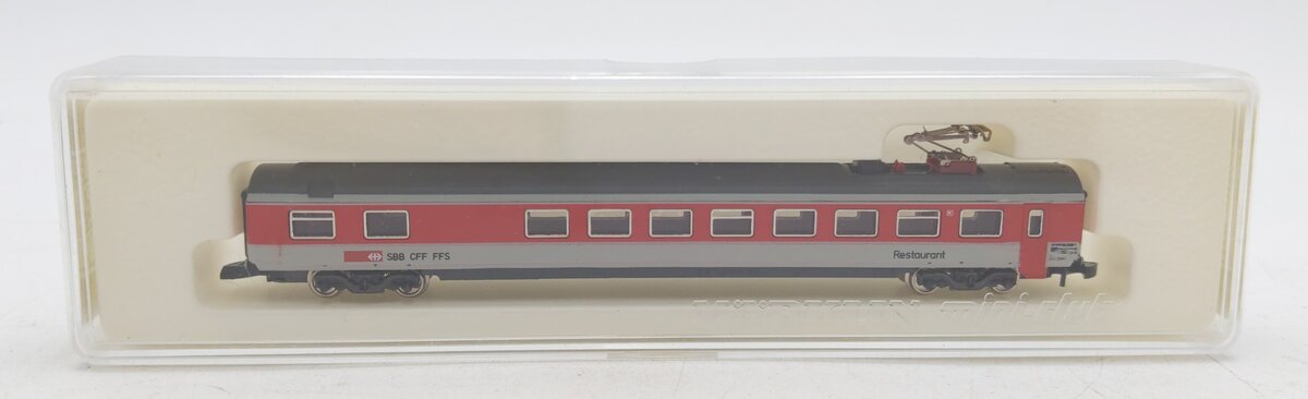 Marklin 8747 Z Scale Swiss Federal Railways SBB CFF FFS Restaurant Car LN/Box