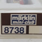 Marklin 8738 Z Scale Deutsche Bundesbahn Tee 1st Class Vista Dome Passenger Car LN/Box