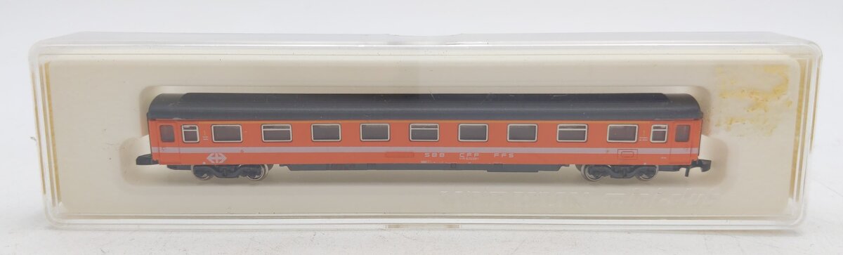 Marklin 8741 Z SBB Swiss Orange 1st Class Eurofima Express Passenger Car LN/Box
