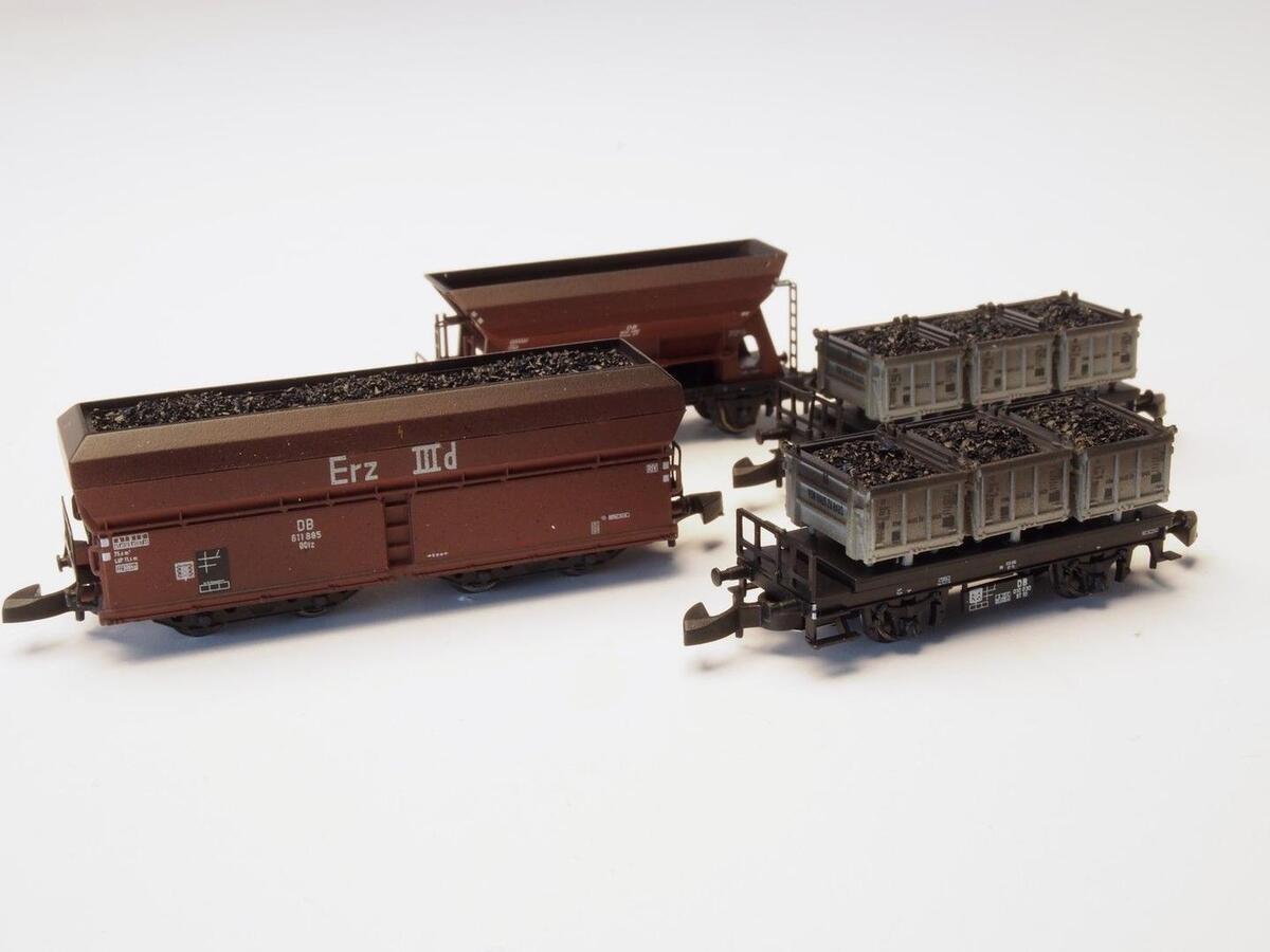 Marklin 82370 Z German Federal Railroad DB Coal Transport  Car Set (Set of 4)