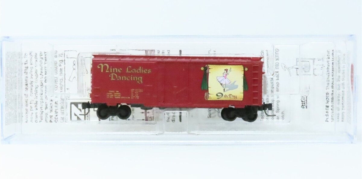 Micro-Trains 50200391 Z 9th Day Nine Ladies Dancing 40' Plug Door Box Car #09