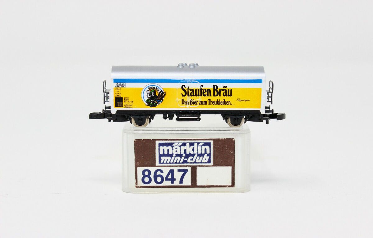 Marklin 8647 Z Scale Staufen Brau Beer Reefer Freight Car LN/Box