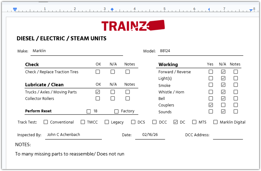 Marklin 88124 Z Grand Ducal Baden State Class G12 Freight Steam Locomotive/Box