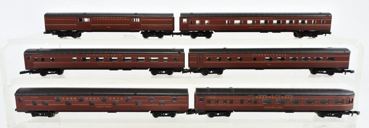 Marklin 87847 Z Pennsylvania Railroad Streamliner Passenger Car Set (Set of 6) NIB