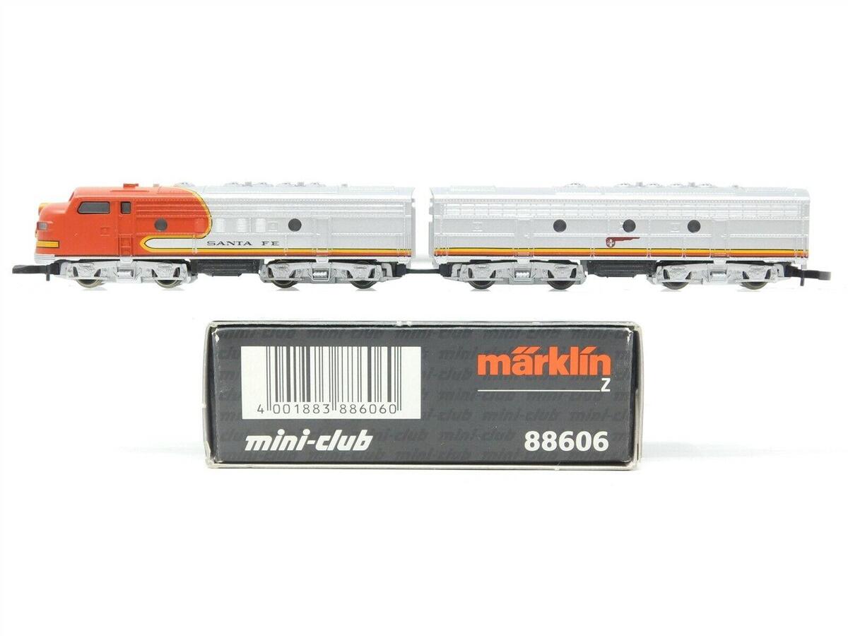 Marklin 88606 Z Atchison, Topeka & Santa Fe AB Diesel Locomotive Set (Set of 2) LN/Box