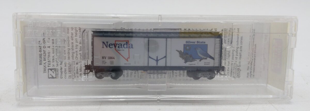 Micro-Trains 50200511 Z Nevada State Car 40' Steel Plug Door Box Car #1864 LN/Box