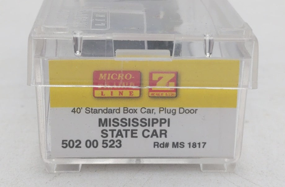 Micro-Trains 50200523 Z Scale Mississippi 40' Plug-Door Box Car #1817 LN/Box