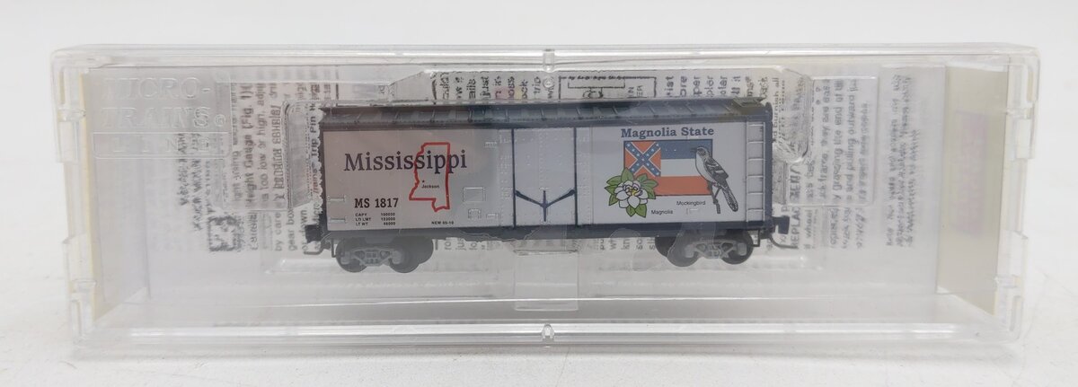 Micro-Trains 50200523 Z Scale Mississippi 40' Plug-Door Box Car #1817 LN/Box