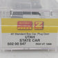 Micro-Trains 50200547 Z Scale Utah State 40' Standard Plug Door Box Car #1896 EX/Box