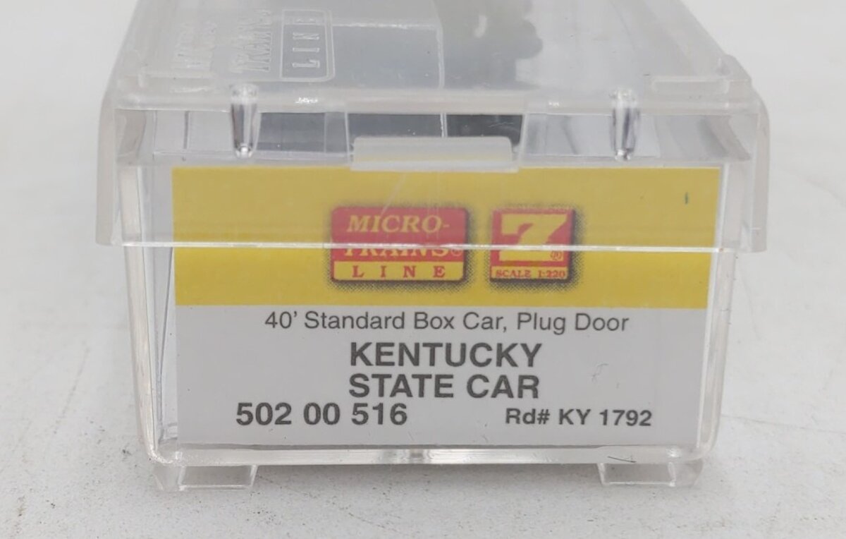 Micro-Trains 50200516 Z Scale Kentucky 40' Standard Plug Door Boxcar #1792 LN/Box
