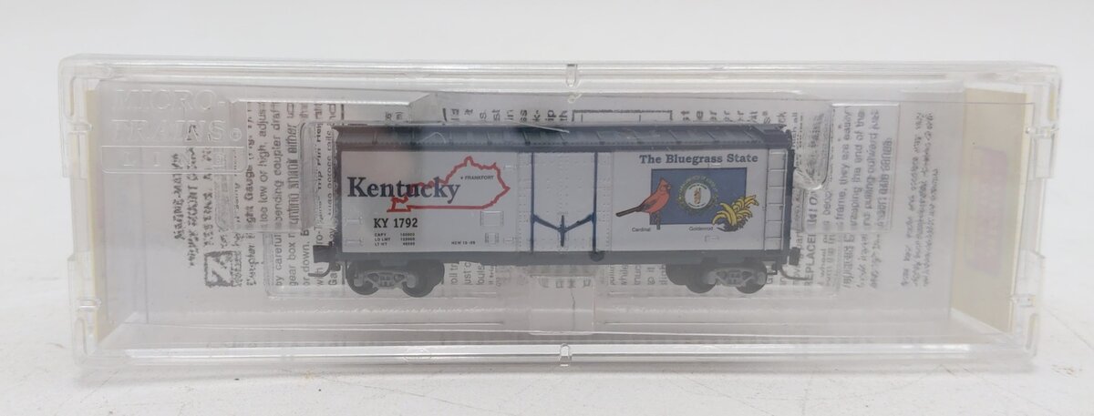 Micro-Trains 50200516 Z Scale Kentucky 40' Standard Plug Door Boxcar #1792 LN/Box