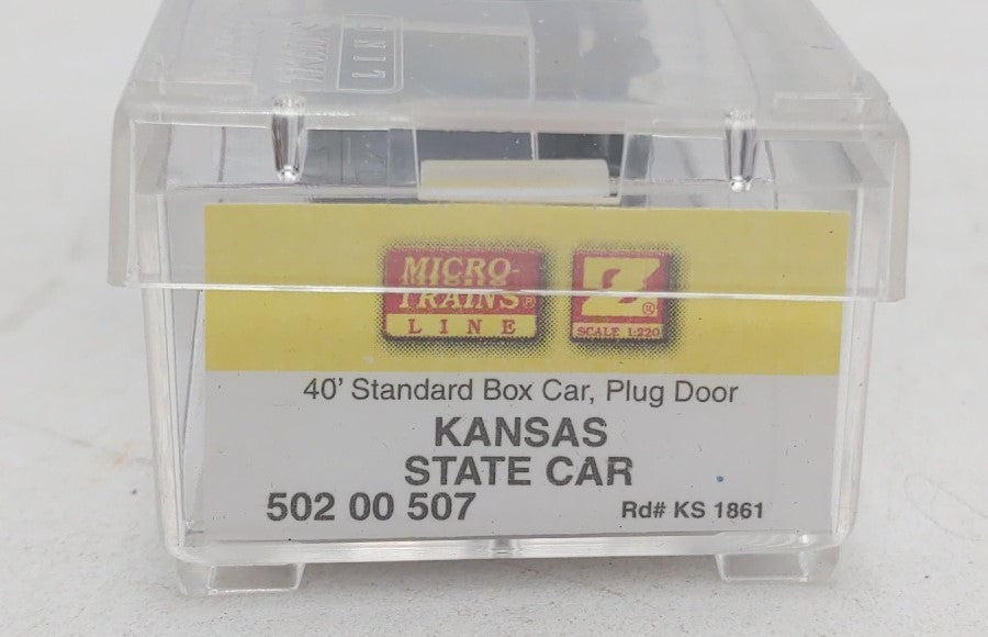 MicroTrains 50200507 Z Scale Kansas 40' Standard Plug Door Boxcar #1861 LN/Box