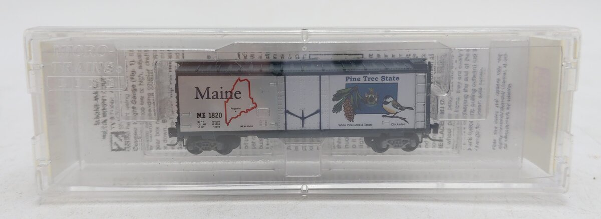 Micro-Trains 50200521 Z Maine State Car 40' Plug Door Box Car #1820