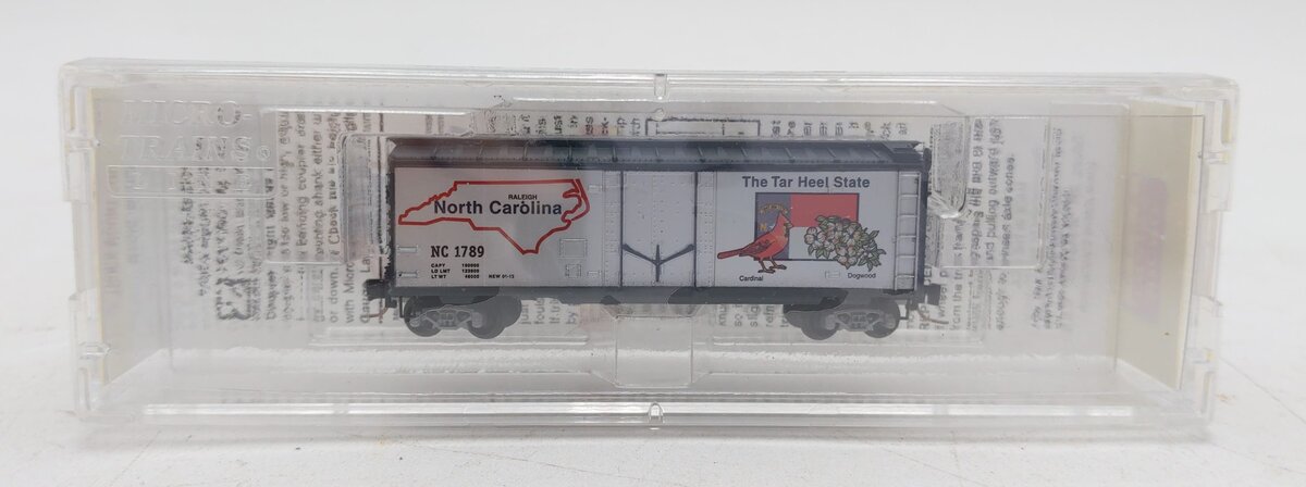 Micro-Trains 50200542 Z North Carolina 40' Standard Plug-Door Box Car #1789 EX/Box