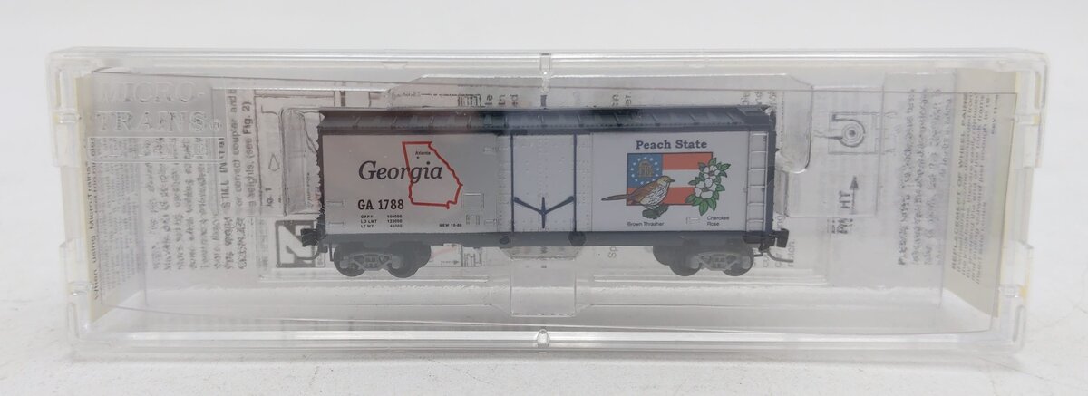 MicroTrains 50200504 Z Scale Georgia 40' Standard Plug Door Boxcar #1788 EX/Box
