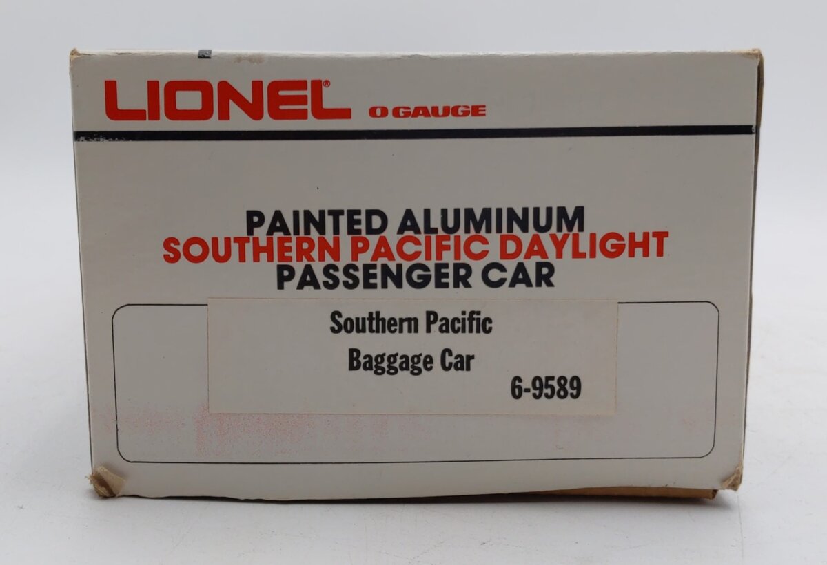 Lionel 6-9589 O Gauge Southern Pacific Daylight Aluminum Baggage Car LN/Box