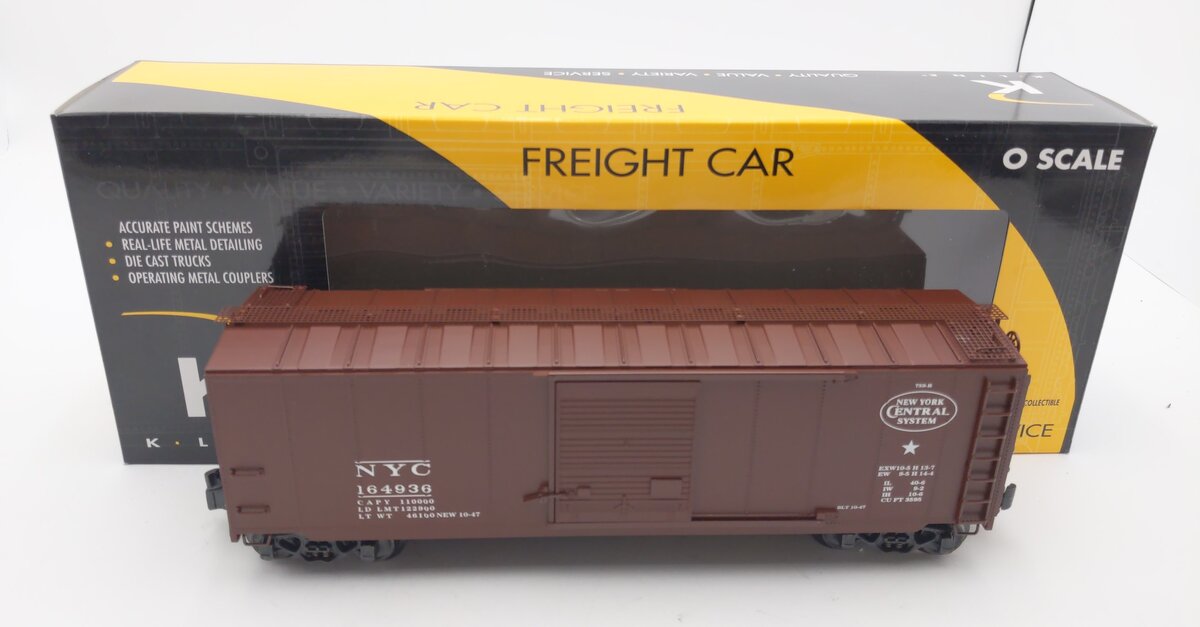 K-Line K761-17585 O Gauge NYC Boxcar #164936 LN/Box