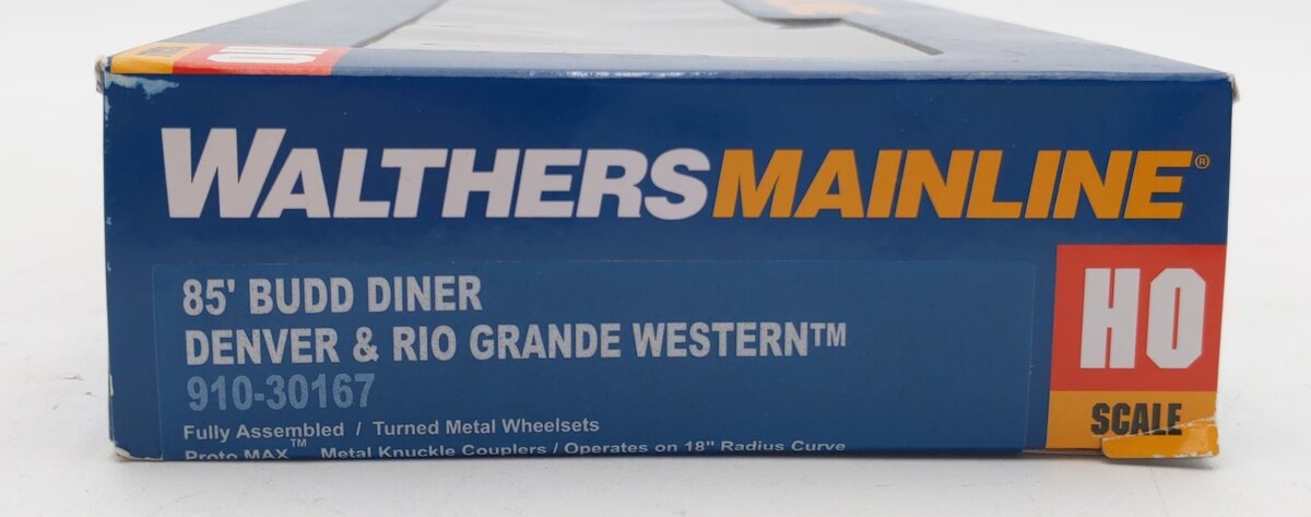 Walthers 910-30167 HO Denver and Rio Grande Western 85' Budd Diner