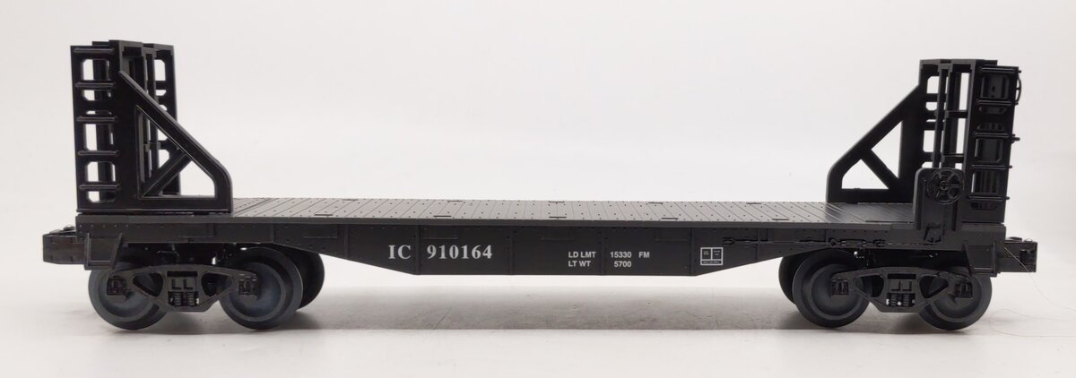 Williams 47506 O Gauge Illinois Central 40' Flat Car w/ Bulheads #910164