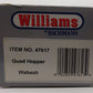 Williams 47617 O Gauge Wabash Quad Hopper #39152