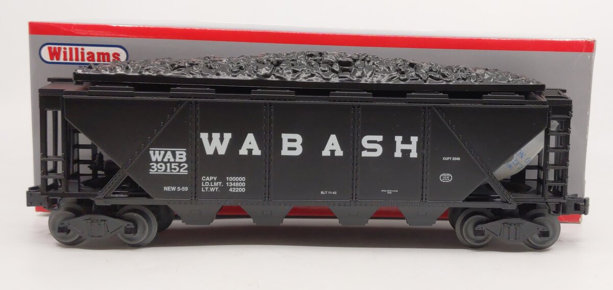 Williams 47617 O Gauge Wabash Quad Hopper #39152
