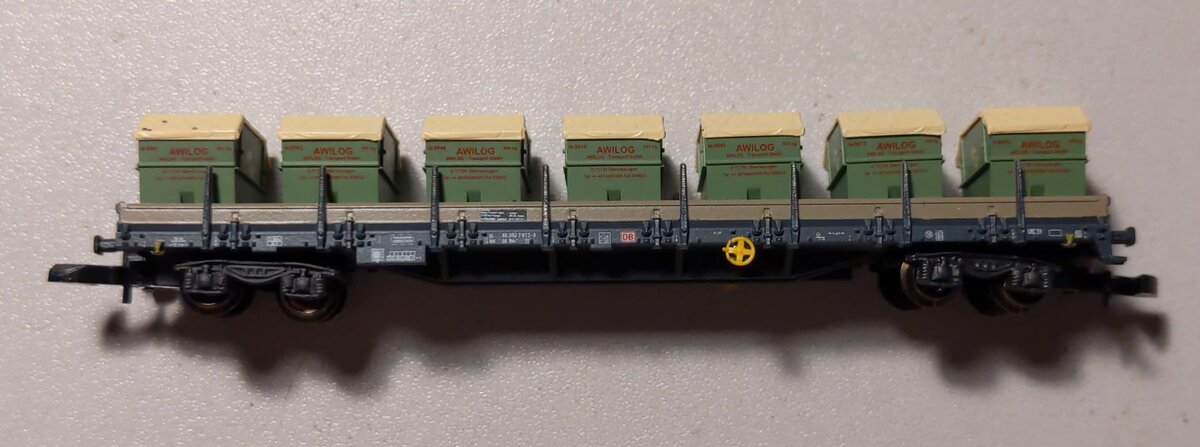 Marklin 82584 Z DB German Federal Railroad AG Type Res 687 Flatcar