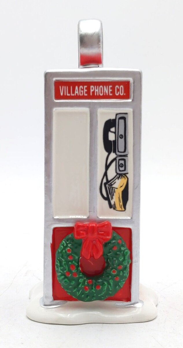 Dept 56 5429-1 Snow Village "Village Phone Booth" NIB