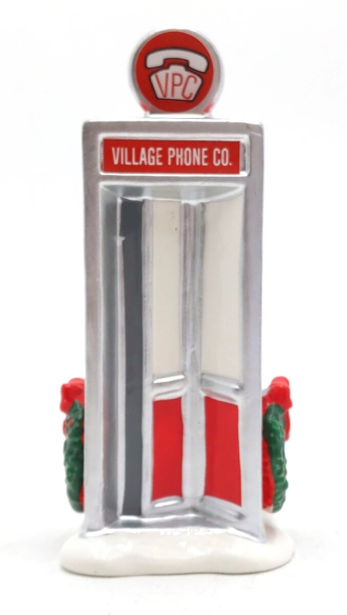 Dept 56 5429-1 Snow Village "Village Phone Booth" NIB