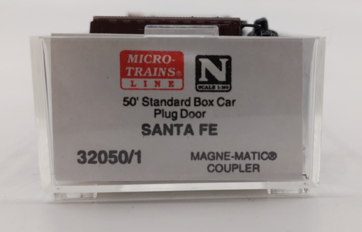 Micro-Trains 03200050/1 N Scale Santa Fe 50 Standard Plug Door Boxcar #6153 LN/Box