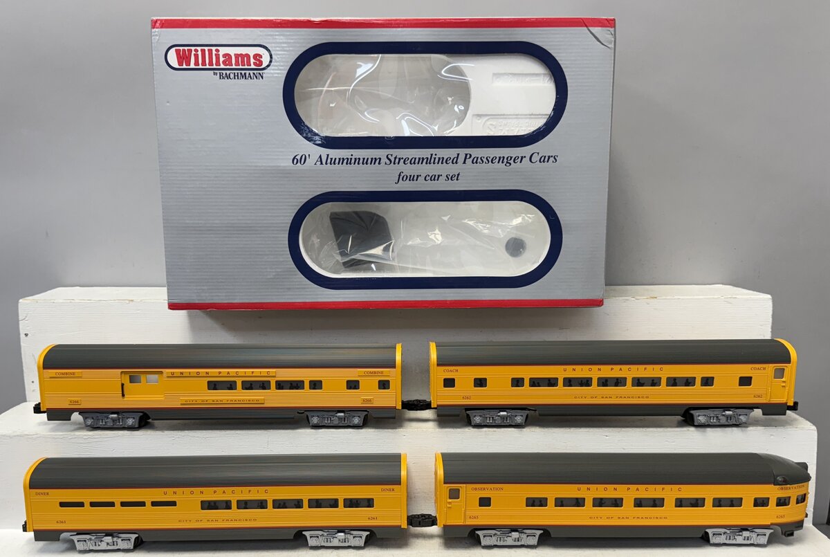 Williams 43069 Union Pacific 60 Ft. Streamline Passenger Cars (Set of 4)