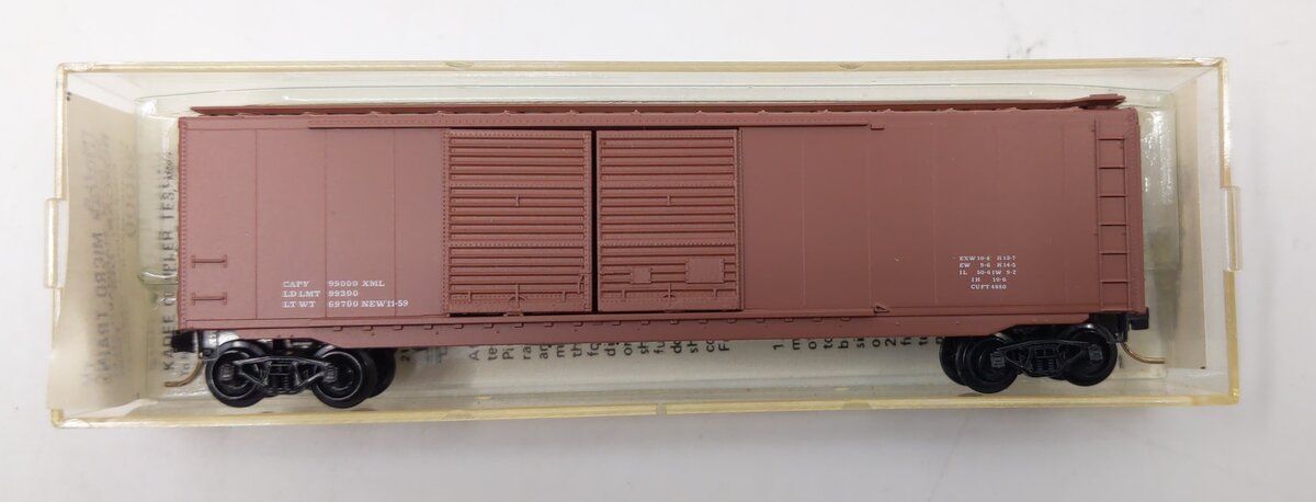Micro-Trains 03400000 N Undecorated 50' Standard Double Door Boxcar
