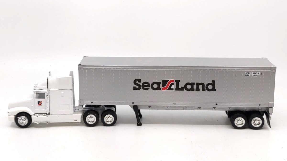 MDK, Inc. Worldwide Intermodal 86003 O 1:48 Sea Land Die Cast Tractor & Trailer EX/Box