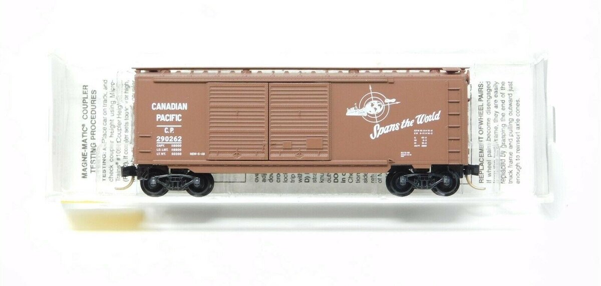Micro-Trains 02300140 N Canadian Pacific 40' Standard Box Car #290262