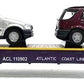MTH 30-76056 O Atlantic Coast Line Flatcar w/2 1997 Mercedes-Benz Cars #110902 NIB
