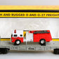 MTH 30-7629 O Gauge Transportation Company Flatcar with Ertl Fire Truck #1979 NIB