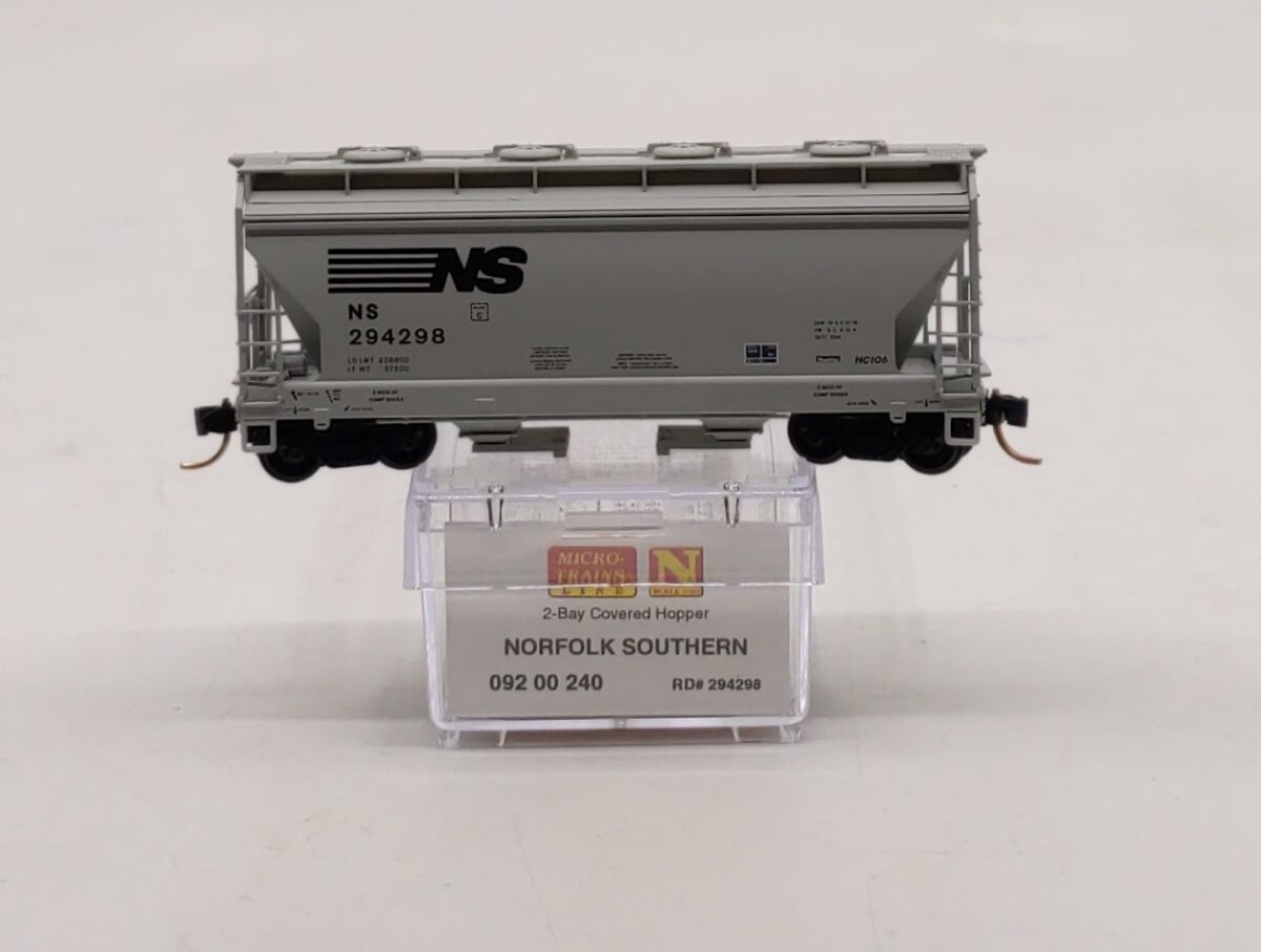 Micro-Trains 09200240 N Norfolk Southern 2 Bay ACF Covered Hopper #294298